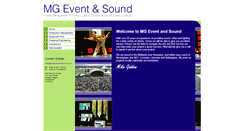 Desktop Screenshot of mgeventandsound.co.uk